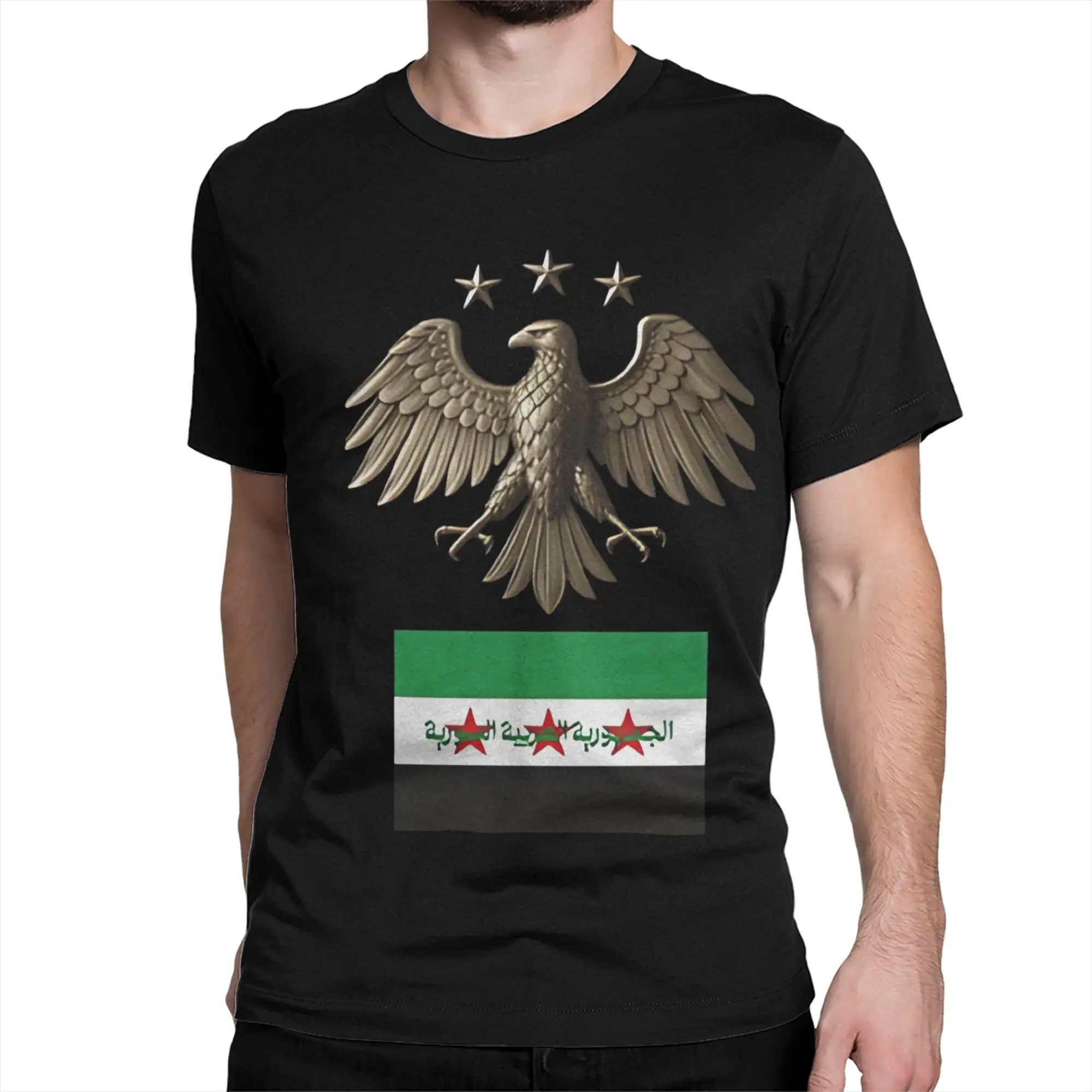 

Men Women Eagle of Syria 2025 T Shirt 100% Cotton Printed Tee Shirts Top Clothing