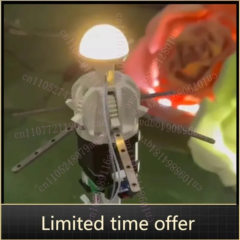 Electric Flower Blooming Mechanism, Motorized Petals Opener for Wedding Decor, Remote Control Fake Flowers & Props