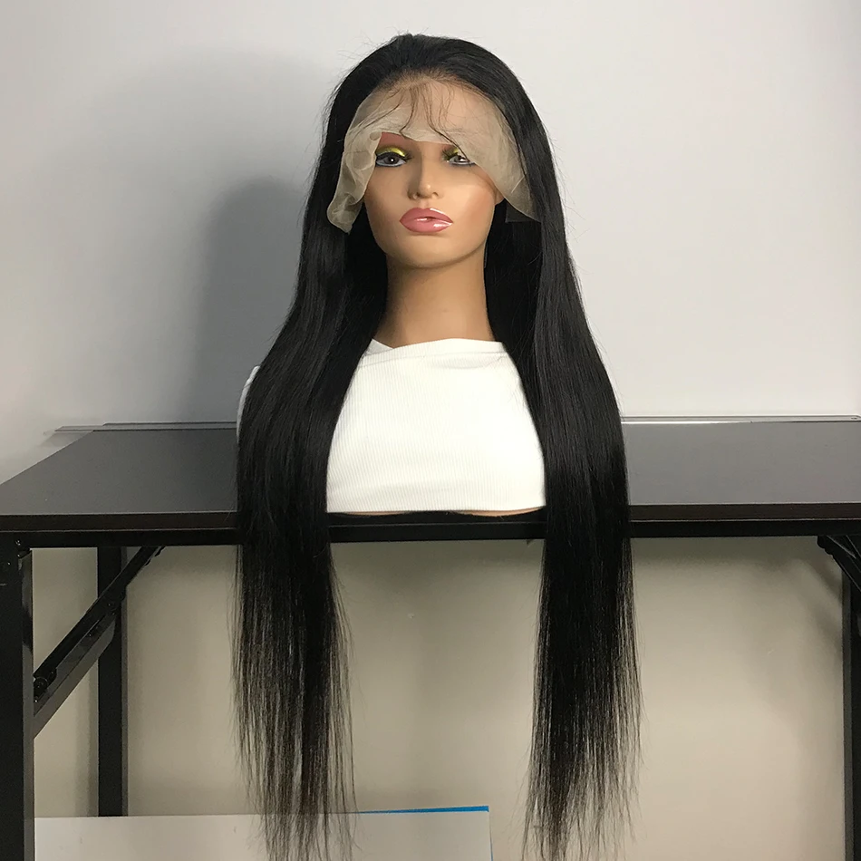 13x6 Hd Bone Straight Lace Frontal Human Hair Wigs 30 40 inch 13x4 Lace Front Wig Brazilian 360 Pre Plucked Lace Wigs For Women