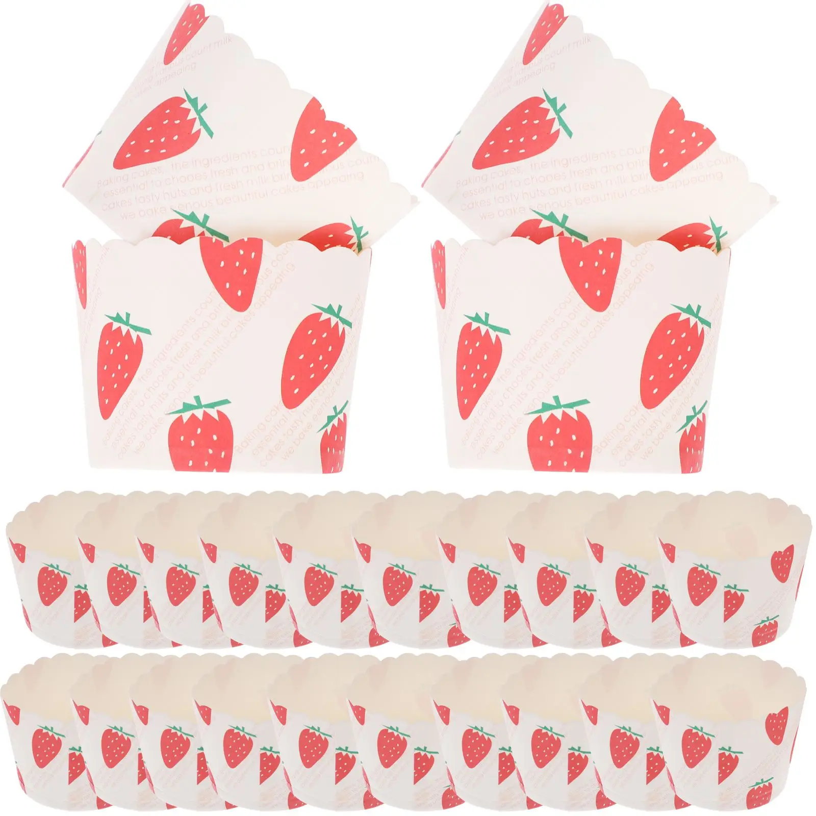 

50 Pcs Disposable Baking Cups Cake Cups for Cupcakes Muffins Sweets Desserts Parties Weddings Birthdays Festivals Baby Showers