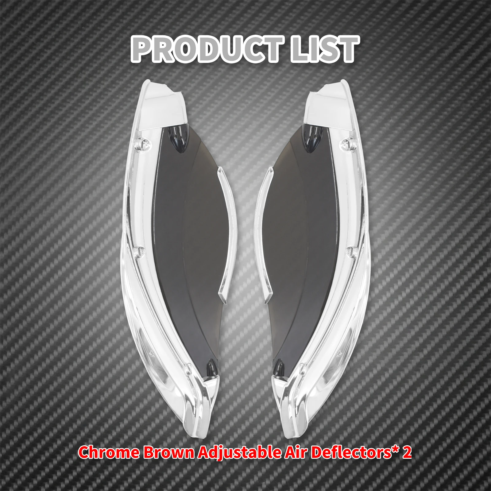 Motorcycle Adjustable Smoke Batwing Fairing Side Wing Air Deflector For Harley Touring 2014-2025 Electra Glide Tri Glide FLHX