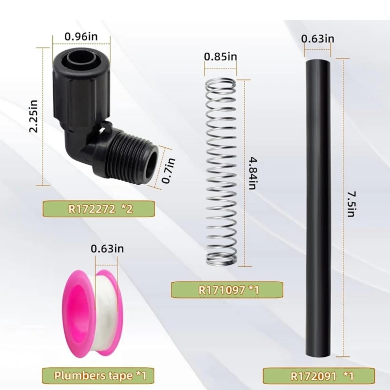 Kits remplacement du chlorateur pour l'alimentation automatique R172272 / R172091 / R171097 Amélioration précision des