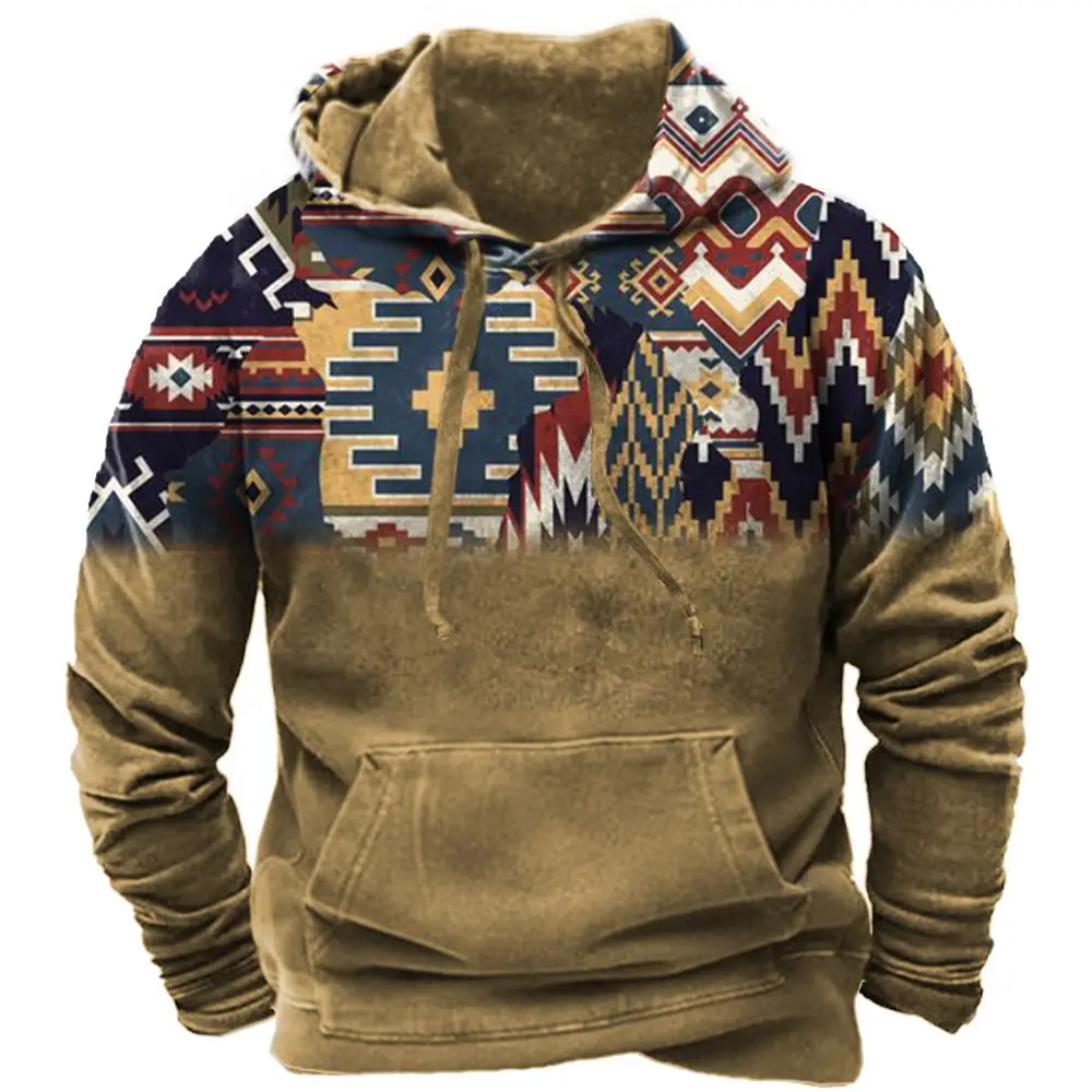 

Vintage Hoodie Ethnic 3d Print Hoodies Men Women Fashion Hoodies Sweatshirts Boy Coats Women Sweats Men's Clothing Native