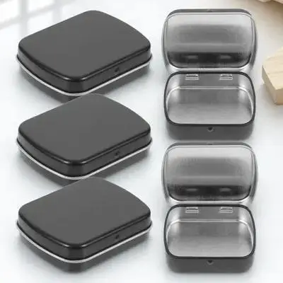 

10 Pcs Candy Tin Storage Box Sample Metalldosen Glass Portable Small Hinge Iron Mit Scharniere