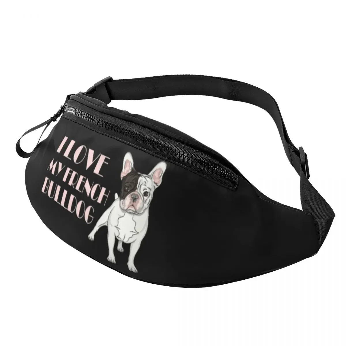 

French Bulldog Fanny Pack for Men Women Cool Pet Puppy Dog Animal Frenchie Crossbody Waist Bag Travel Hiking Phone Money Pouch