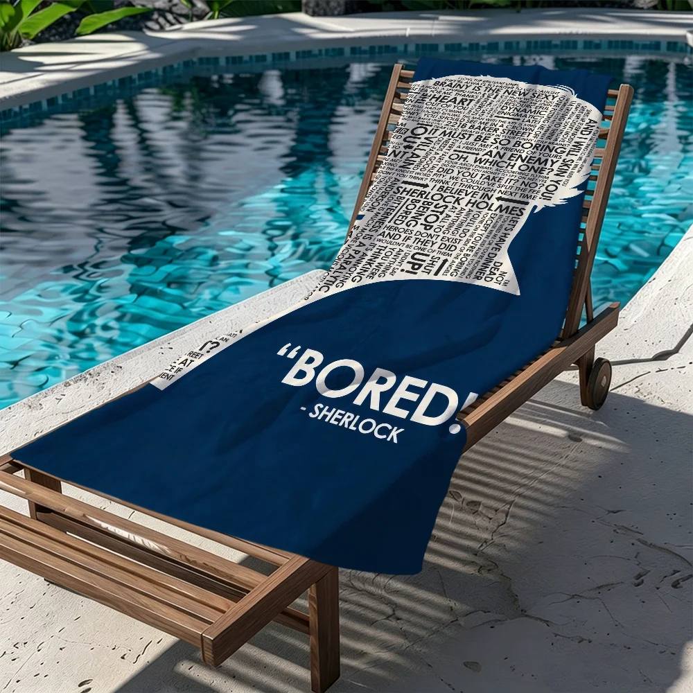 S-sherlock Bath Towel Microfiber Super Absorbent H-holmes Quick‑drying Soft Beach Towel For Travel Fitness Sauna Bathing Camping
