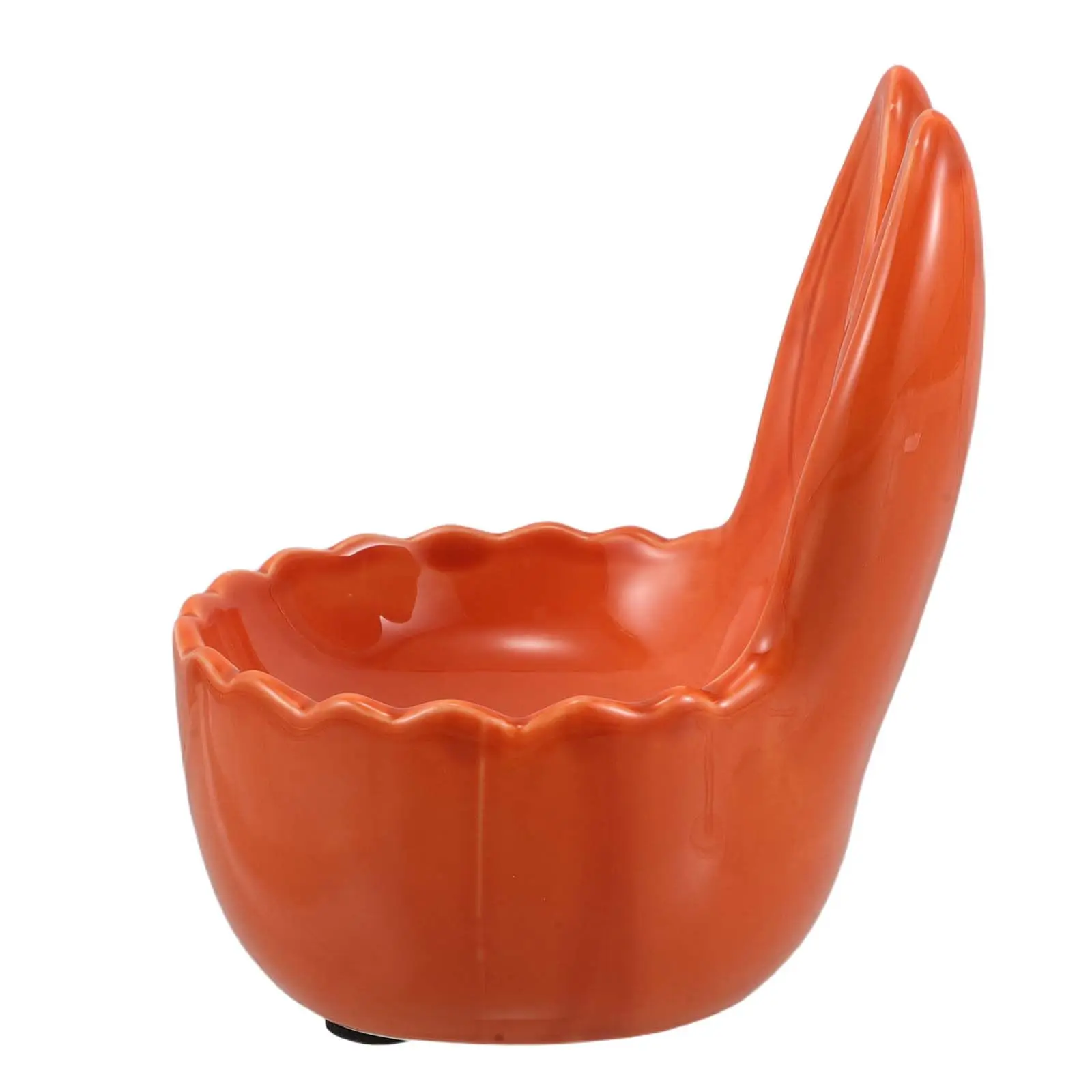 Bandeja de cerámica con forma de conejo, bonita bandeja para anillos, soporte para pendientes, plato decorativo de conejo, bandeja de almacenamiento, decoración para dormitorio y sala de estar