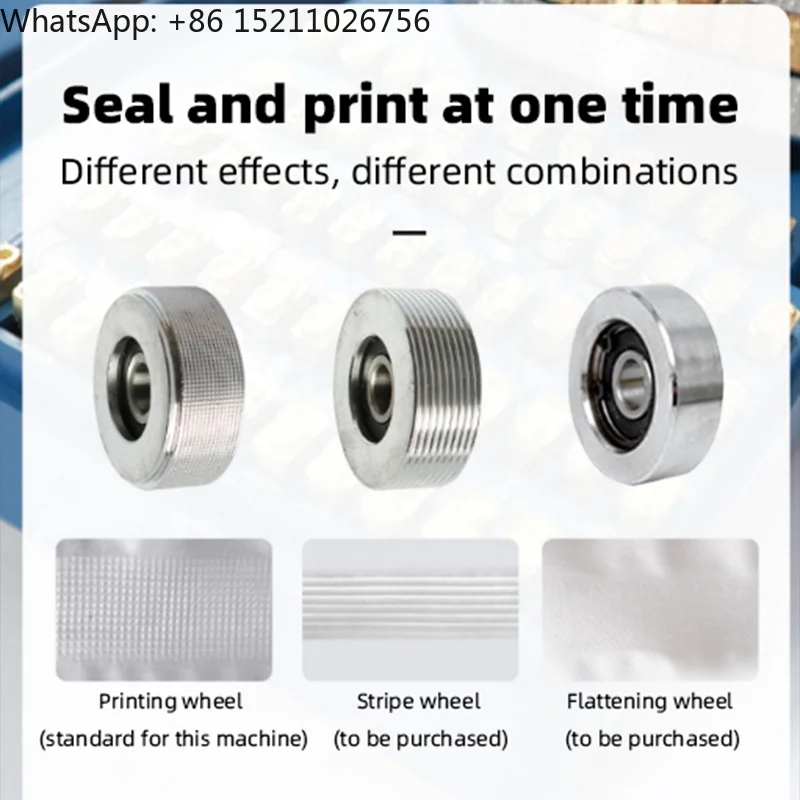 FR900 Stainless Steel Continuous Band Sealer Kraft Paper Pouch Adjustable Height Stand up Plastic Bag Vertical Sealing Machine