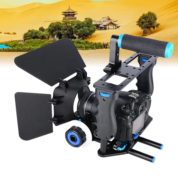 

C200 Professional Photographic Camera Shoulder Rig Kits Mount With Camera Cage For Dslr Camera