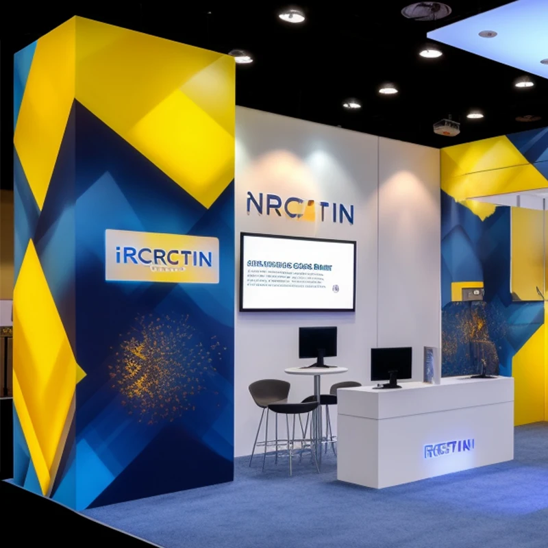 Stand espositivo semplice LightBox in tessuto Seg dal design personalizzato per stand per esposizioni commerciali