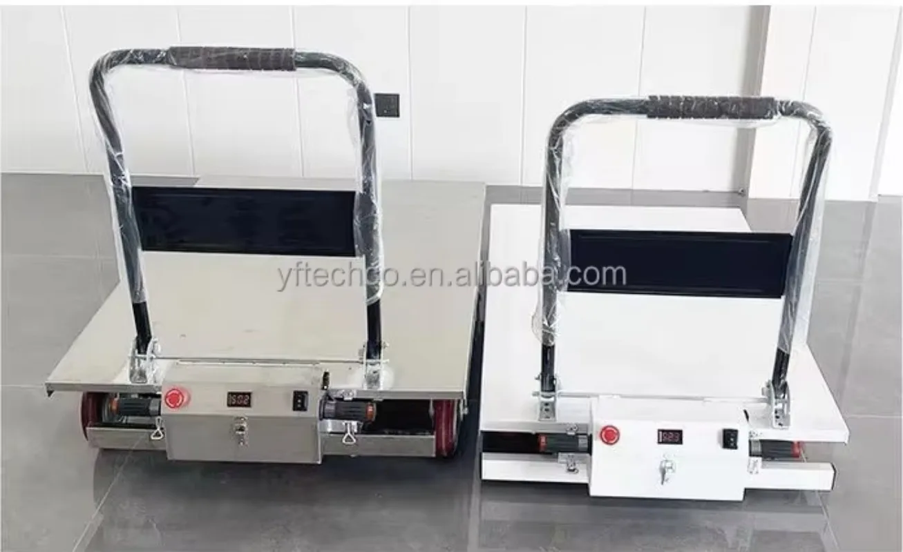 【Best-selling】Electric Push Lift Platform Cart CE Transporting Heavy Loads Self Loading Hand Trolley Scissor Lift Table Flat Lif view 5