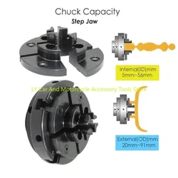 Step Jaw per mandrino per tornio in legno da 4 