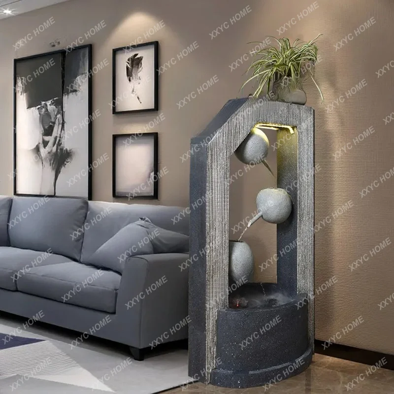 Balcony decoration Modern entrance feng shui wheel Living room flowing water fountain ornament