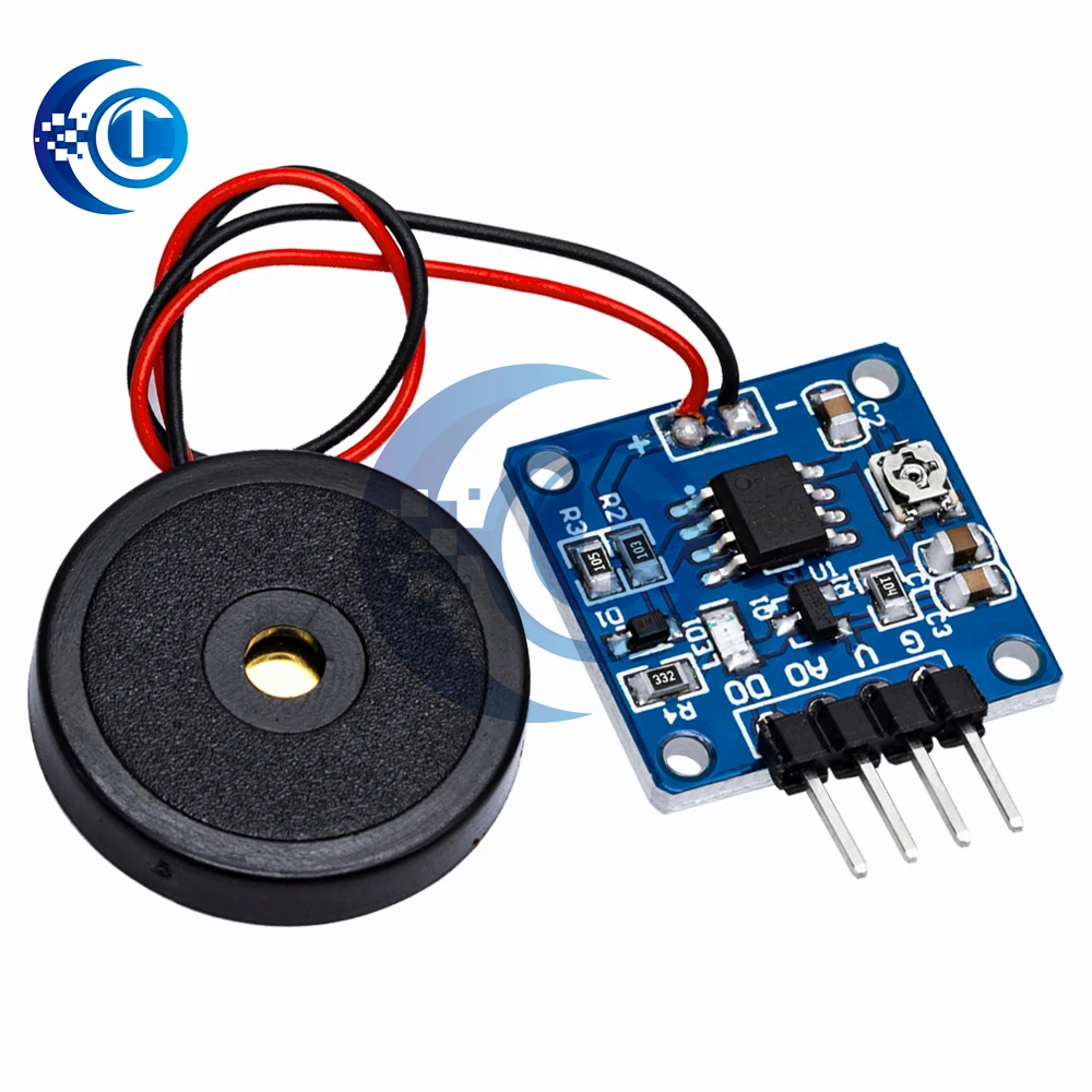 5V Piezoelectric Film Vibration Sensor Switch Module TTL Level Output For Arduino