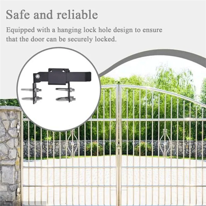 

ABSQ-For Ranch Fences Chain Link Fence Gate Latch For Yard Gates Chain Latch For 1-3/8" Gate Frames Pipe Sizes.