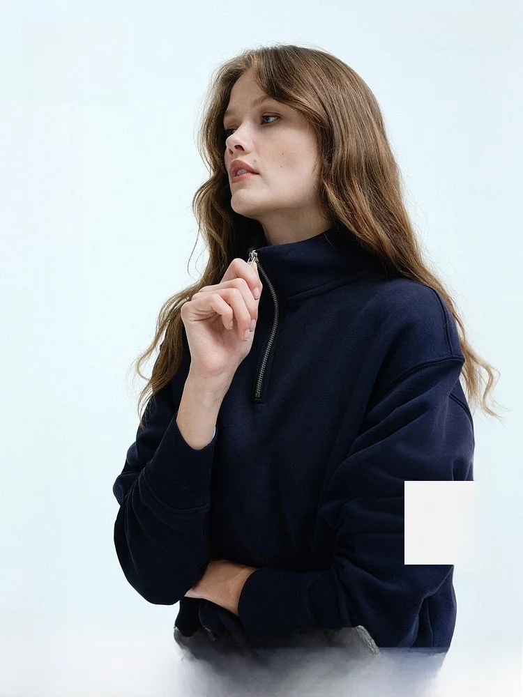 

Женская толстовка на молнии H&M: Новинка весенней коллекции, модная, теплая, стильная, спортивная, с длинным рукавом, из хлопка, прямого кроя.