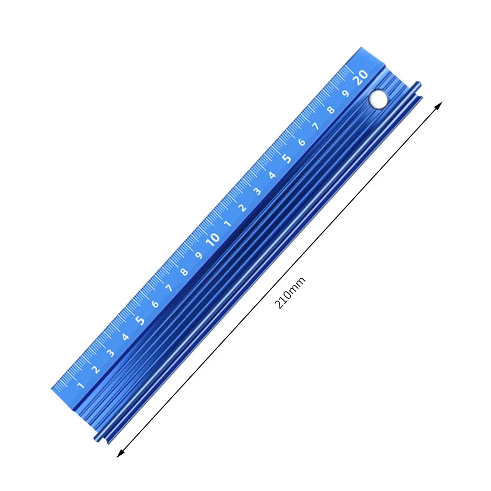 20/30cm Protective Ruler Metric Ruler Aluminum Alloy Straight Cutting Ruler Non-slip Cutting Rule Gauge for Cutting Measuring
