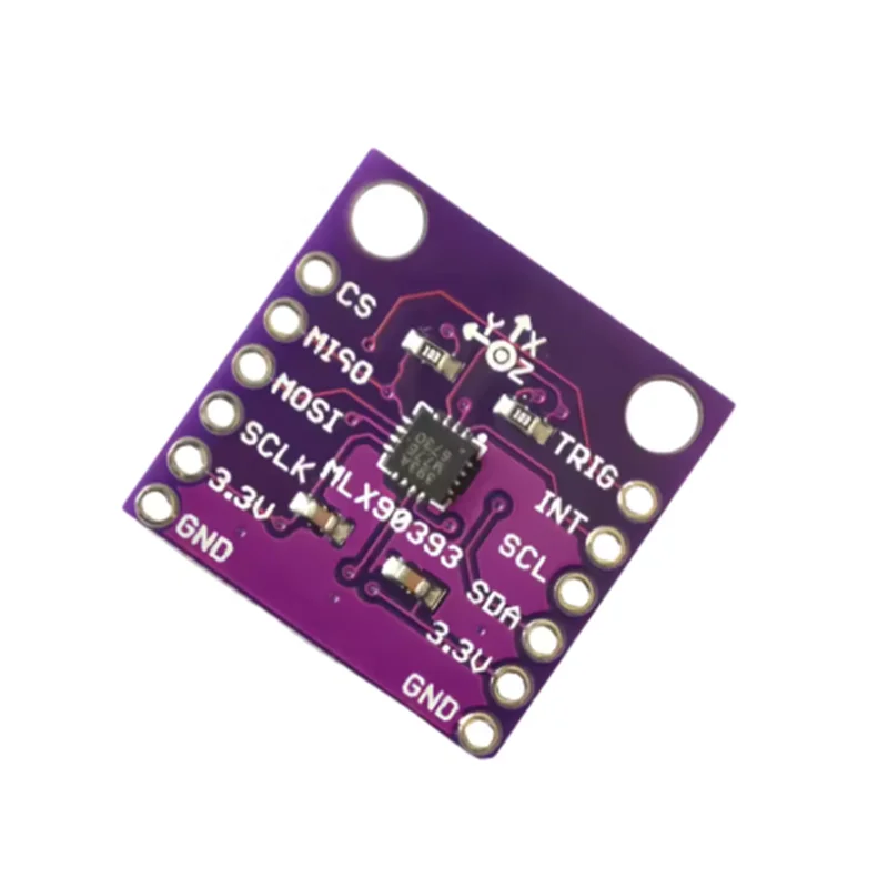 MLX90393 Digital 3‑Axis Hall‑Effect Sensor for Displacement, Angle, Rotation and 3D Position Detection