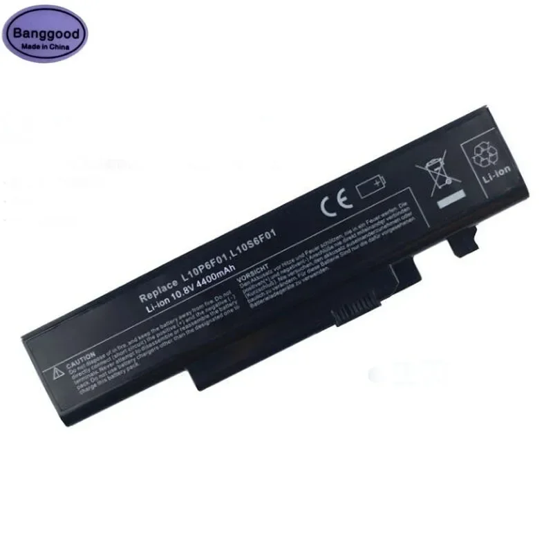 High Quality 4400mAh L10P6F01 L10S6F01 Laptop Battery for LENOVO IdeaPad Y470 Y470A Y570 Y570A 57Y6625 57Y6626 L10C6F01