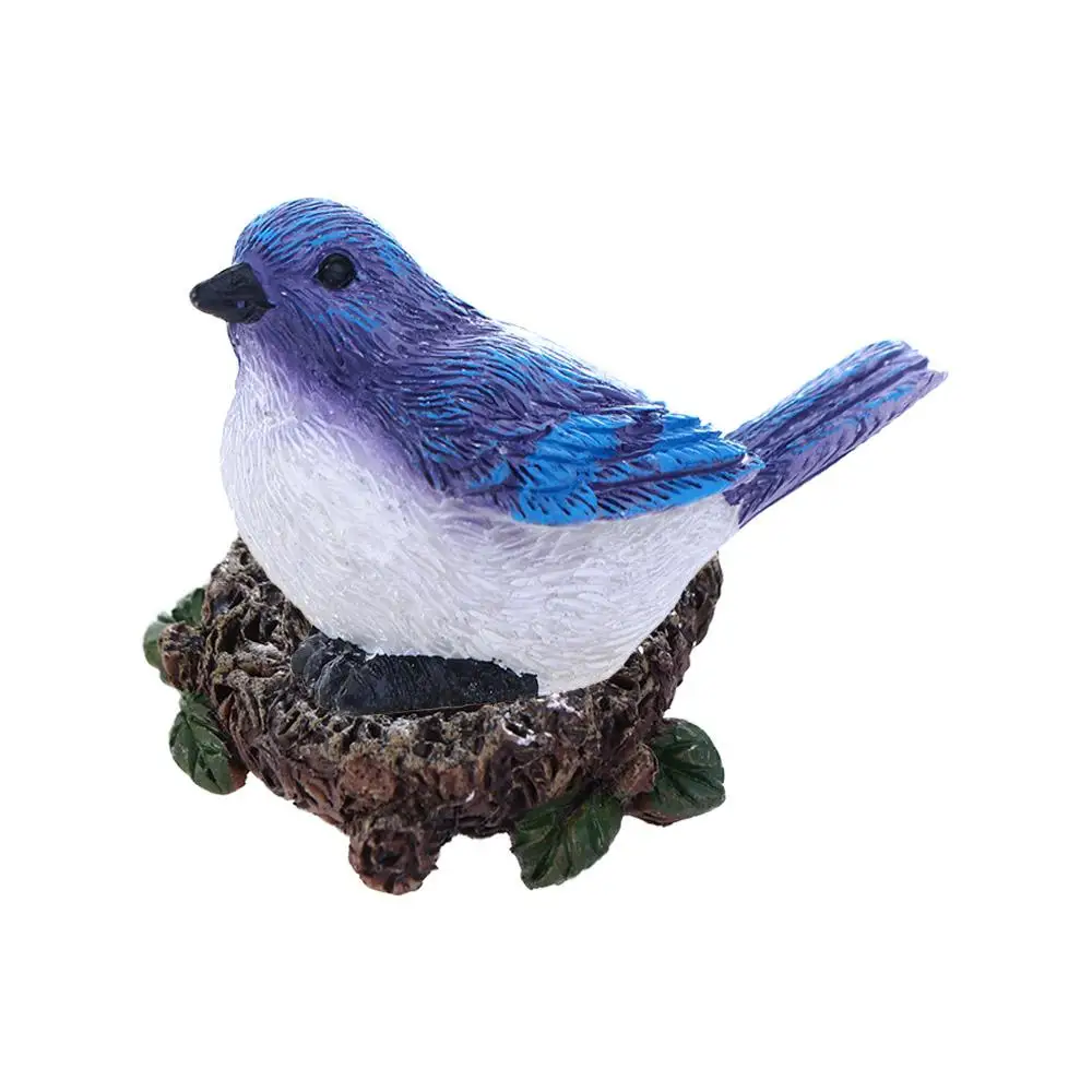 Succulent Plant Little Birds Animal Model Bonsai Ornaments Miniature Figurines Home Decor Micro Landscape Fairy Garden Decor