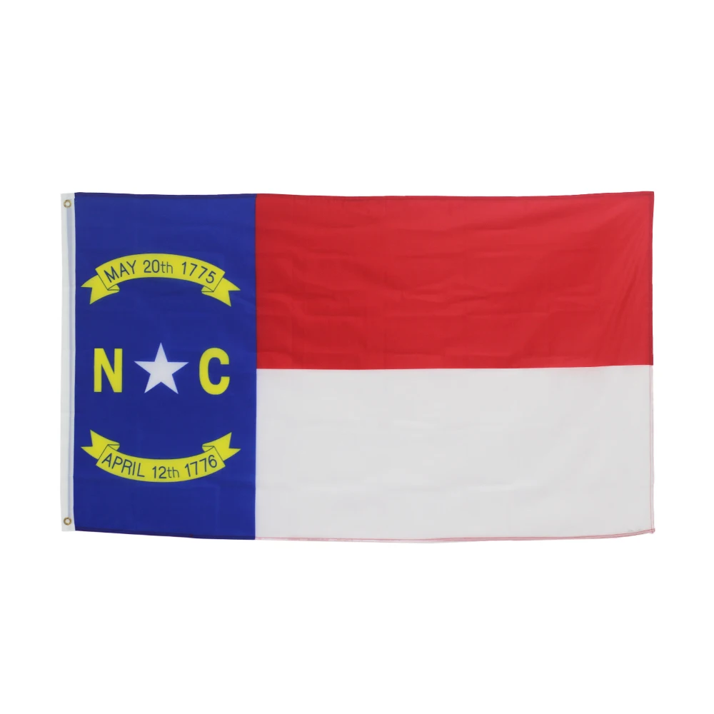 North Carolina Flag 3* 5FT 90*150CM USA States Flags Design Custom Logo Indoor Outdoor Decor Banners Polyester UV Resistance