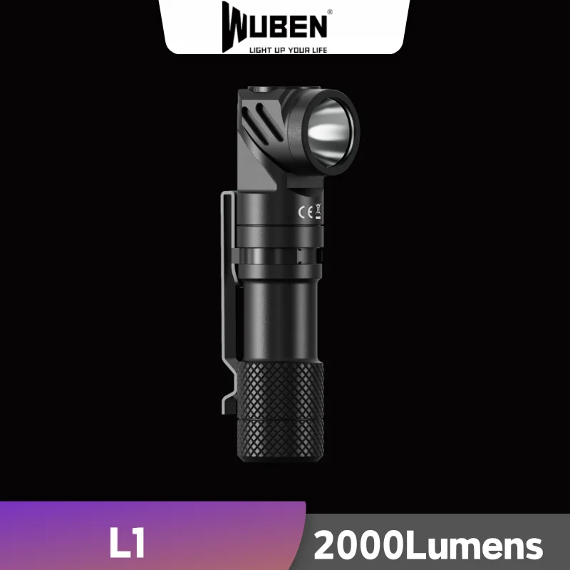 WUBEN L1 L1 Dual Light Sources Flashlight Pre-sale 2000Lumens Rechargeable Wih Power Bank Include 4800mAh Battery