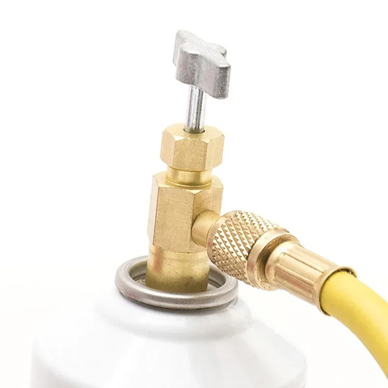 1/4 Zoll Gewindeadapter R-134a Kältemittel-Dosierflaschenöffner Ventil 60*35mm Auto-Klimaanlage Autozubehör – Detail 7