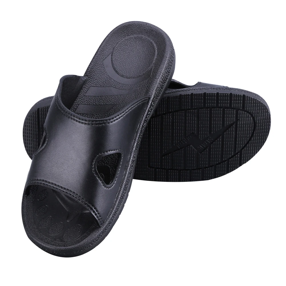 

House Slippers Anti-static Breathable Bulk Mens Home Black for Indoor and Women