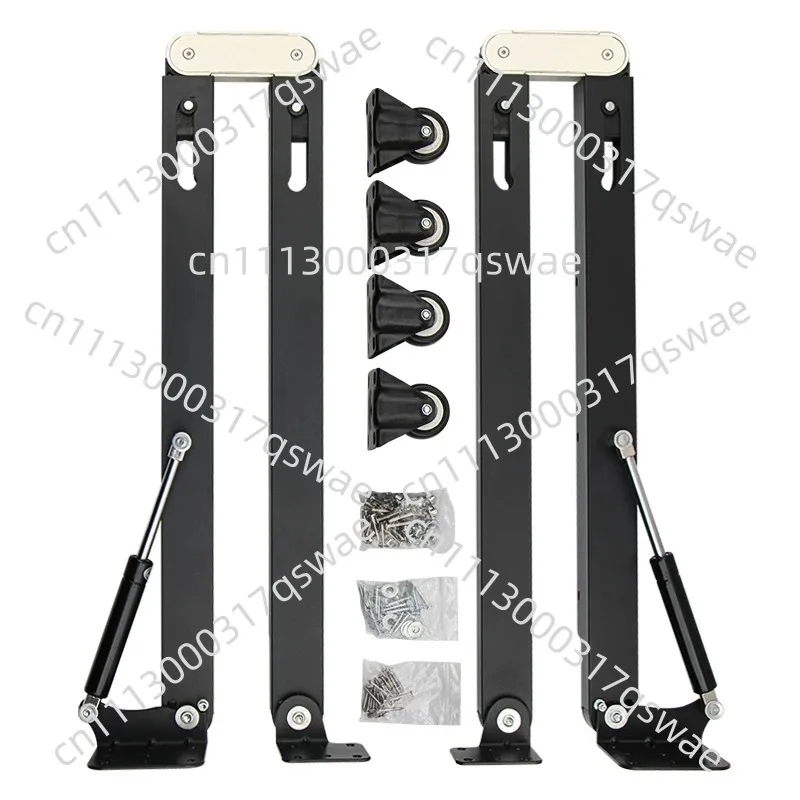 Push-pull Flip-down Folding Table Multi-functional Hidden Telescopic Bar Storage Dining Table Invisible Folding Table Hardware