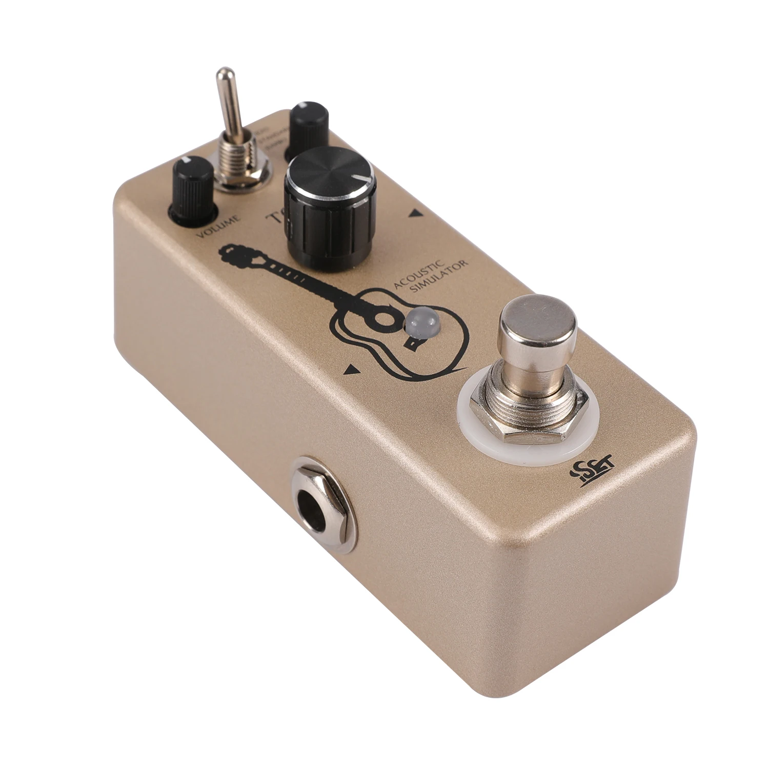 ISET AC Stage Guitar Effect Pedal Metal Shell Acoustic Pedal for Electric Guitar BASS True Bypass Guitar Parts & Accessories