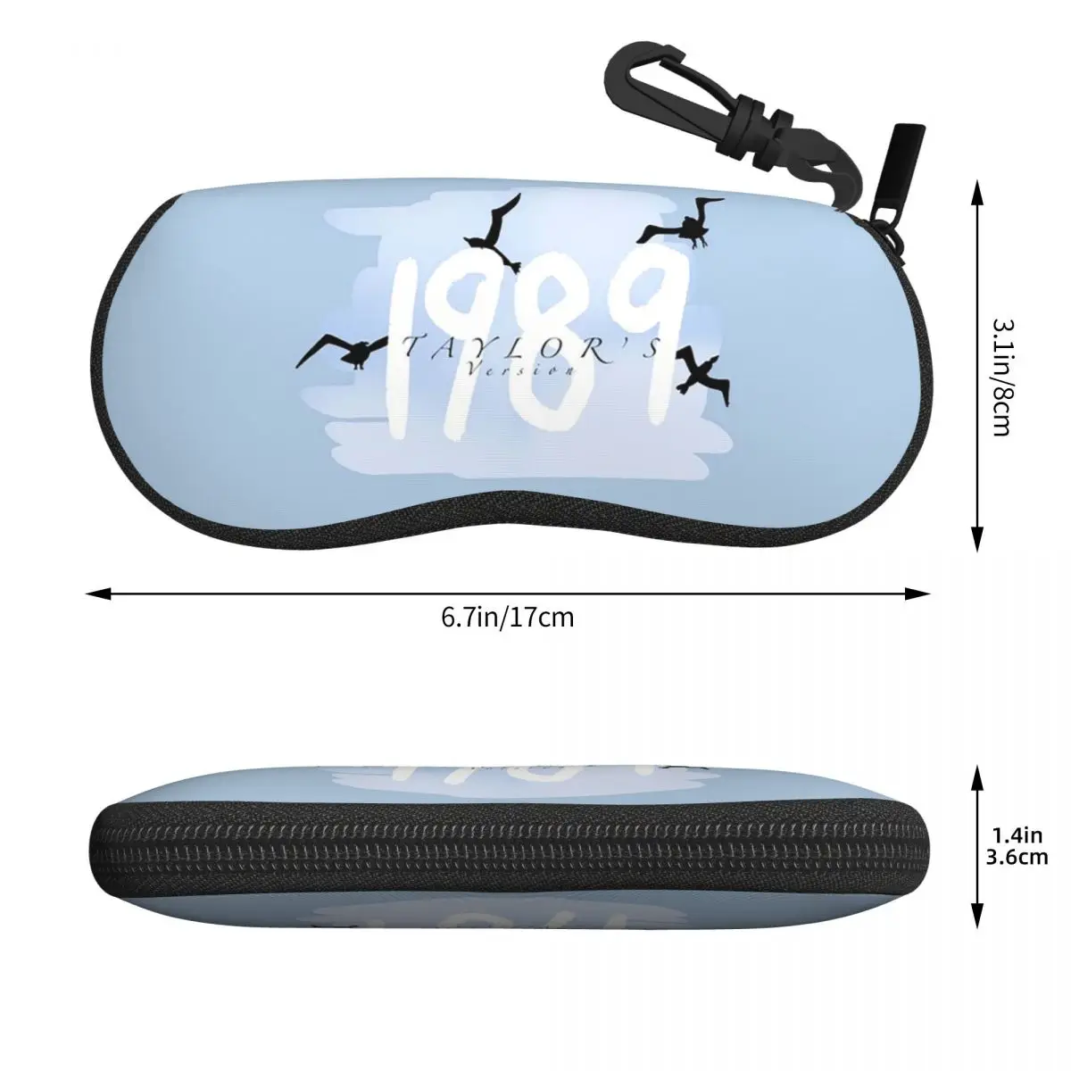 1989 نسخة تايلور شل نظارات حالة حامي النظارات الشمسية مربع النساء الرجال لينة حقيبة النظارات الحقيبة