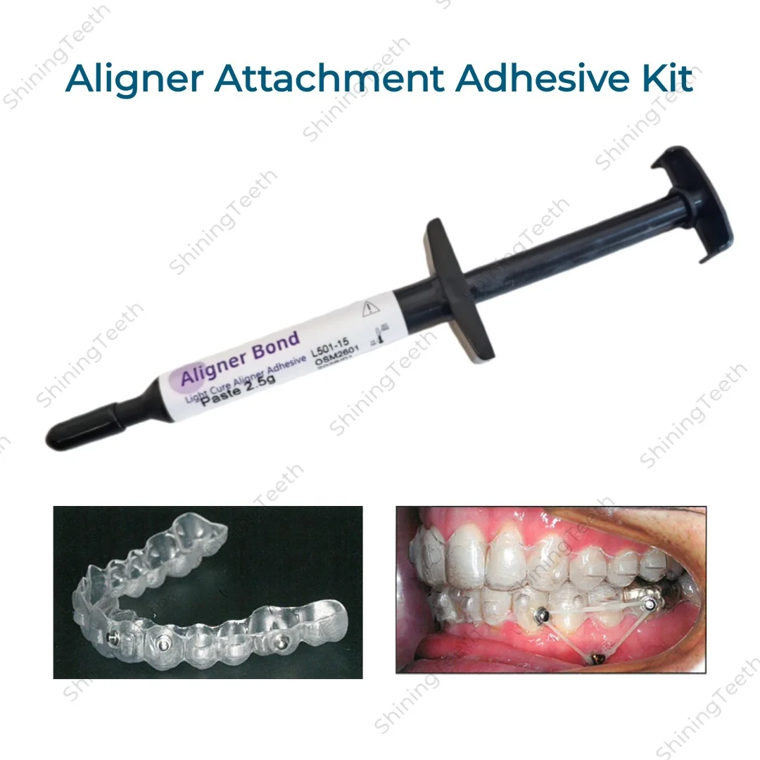 Dental Light Cure Orthodontic Adhesive Paste for Bond Clear Aligner Attachments 2.5g - Image 3