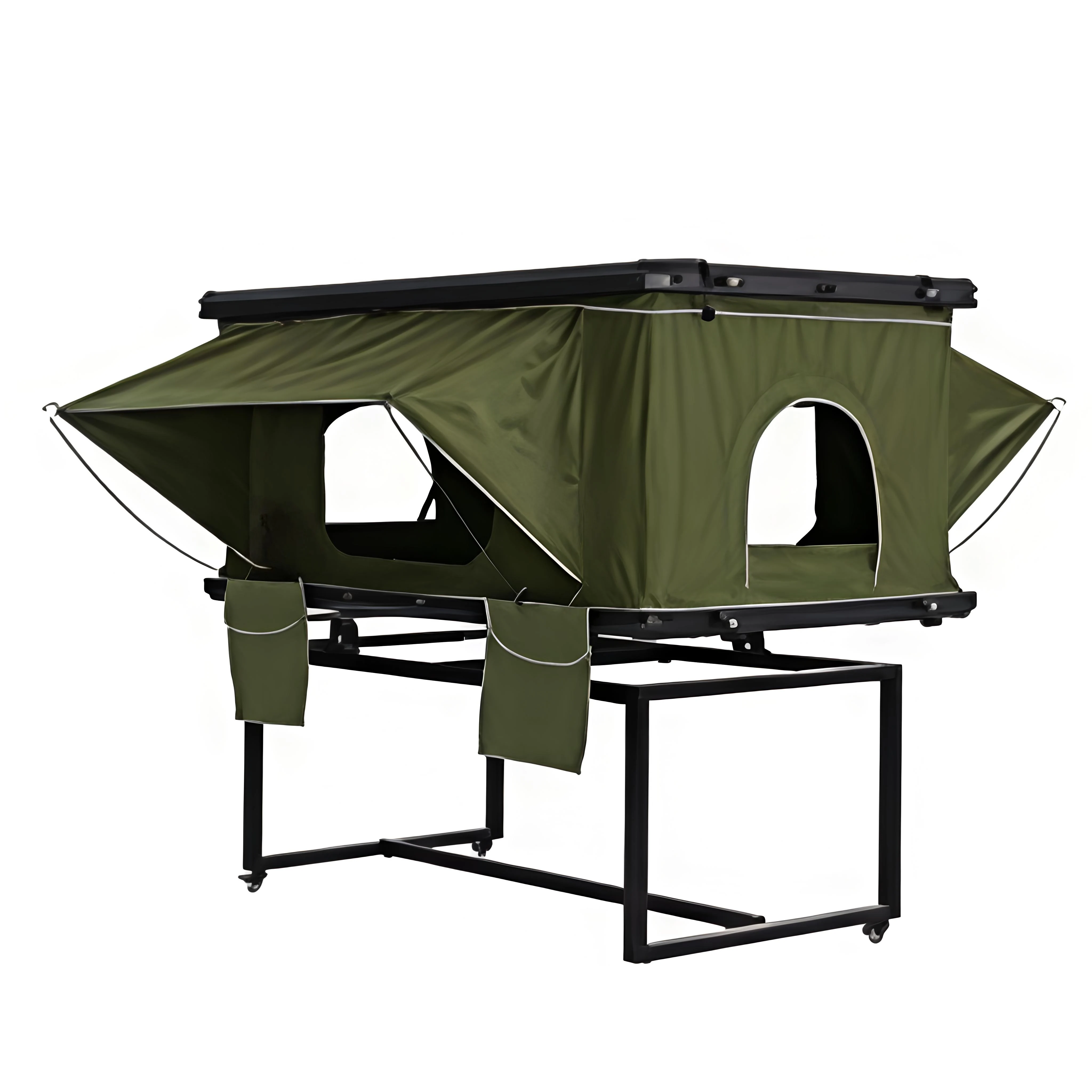 Double Layer Hard Shell Waterproof SUV Overlanding Camp 2 Person All Season Rooftop Tent with Quick Auto Setup