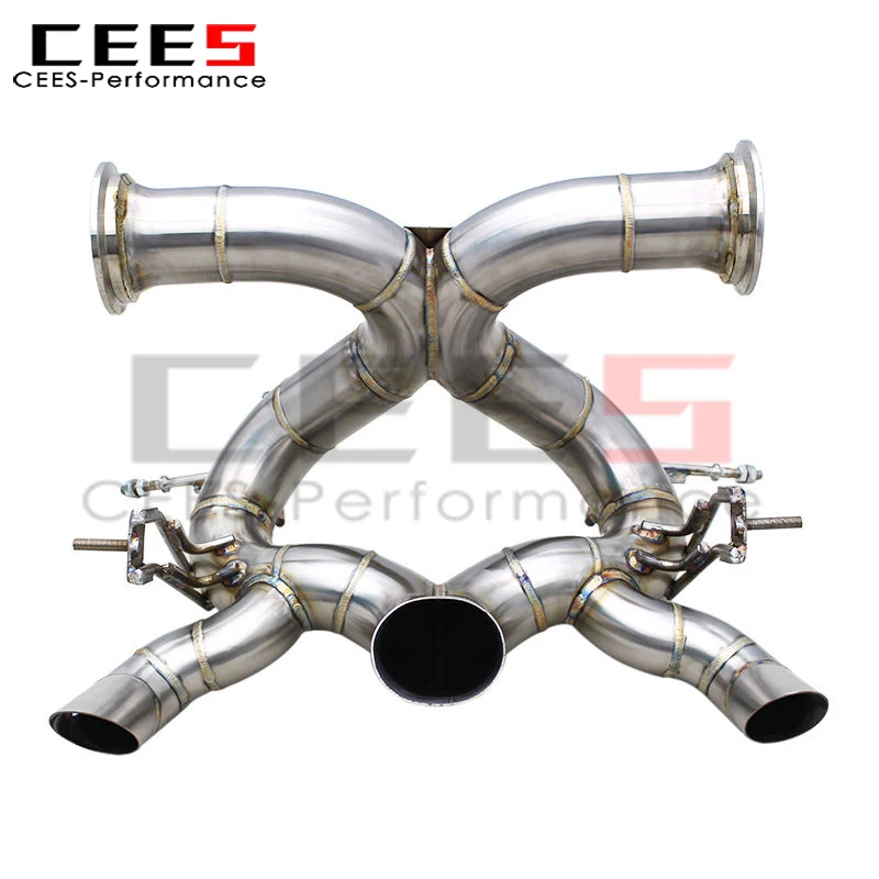 

CEES Catback Exhaust Pipes for Bugatti Veyron W16 8.0T 2006-2015 Racing Stainless Steel Exhaust Pipe Muffler
