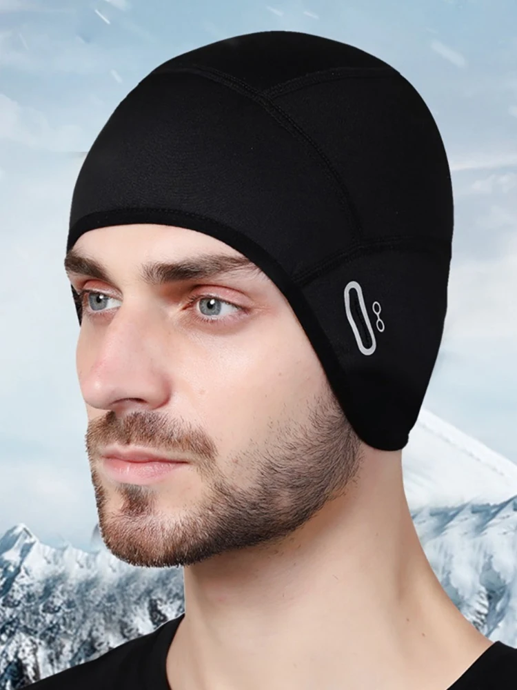 AliExpress GTUBIKE Winter Cycling Warm Cap MTB Helmet Liner Fleece Skull Hat Thermal Men Running Skiing Eyeglass Hole Windproof Headwear