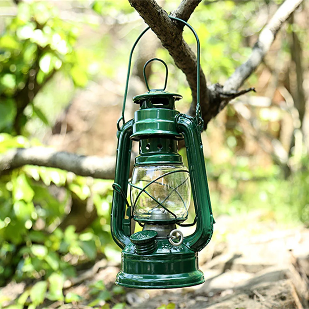 1/3/5PCS Outdoor Retro Camping Kerosene Lamp Iron Bronze Colored Oil Lamp Vintage Portable Lantern Indoor Decoration Table Lamps