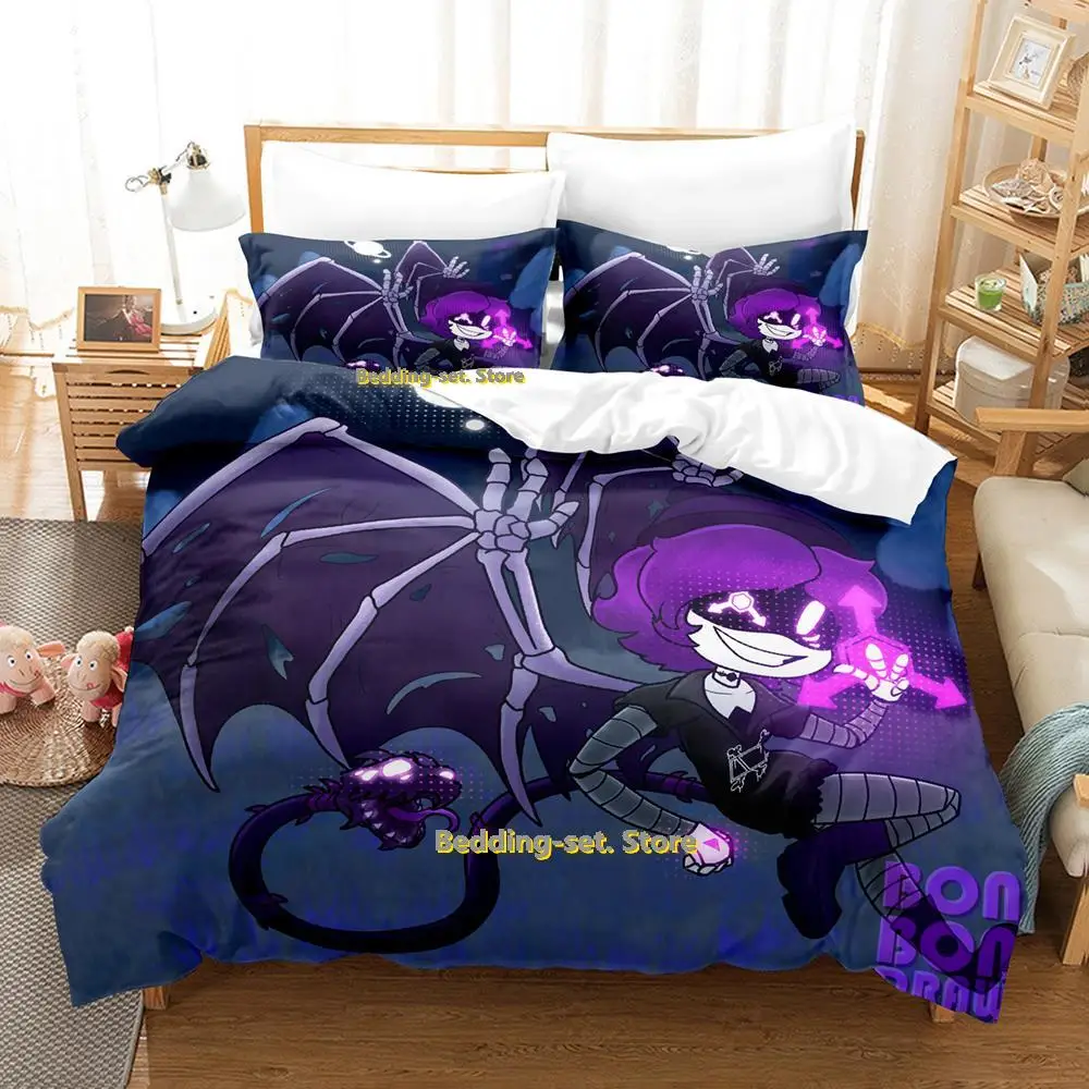 Hot Anime Murder Drones 3Pcs Bedding Set Duvet Cover Pillowcase Soft Home Bedroom Decoration Gift Personalized bed cover