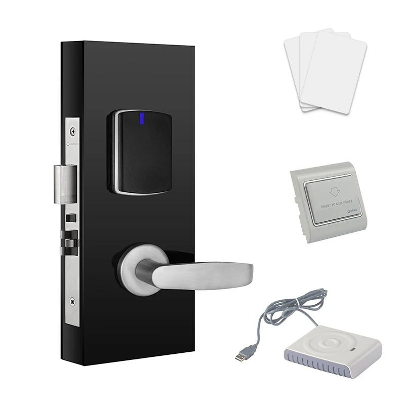 High Security Master Key Rfid Key Card Electronic Hotel Smart Door Locks With Free Management Software System