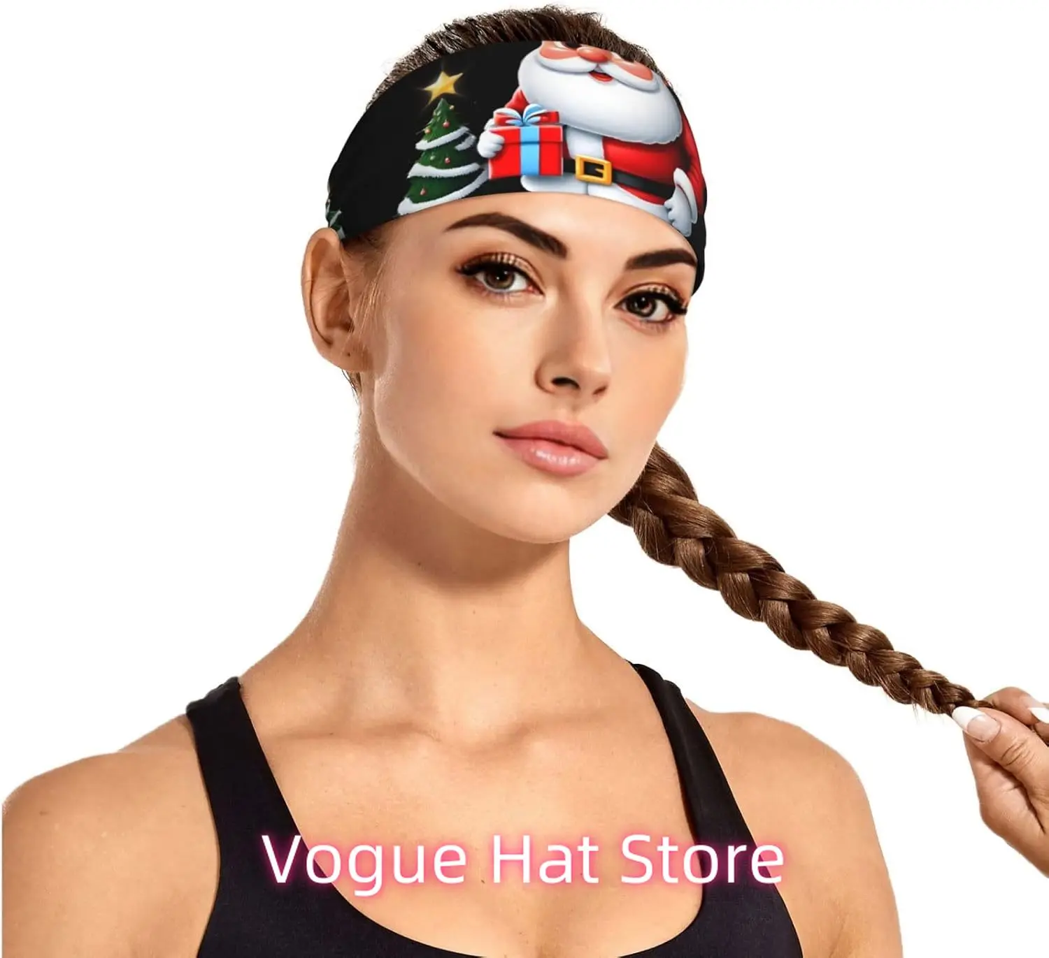 Elastic Exercise Headband - Soft and Breathable Headband for Running, Cycling, Yoga, and More Shining Star Pattern