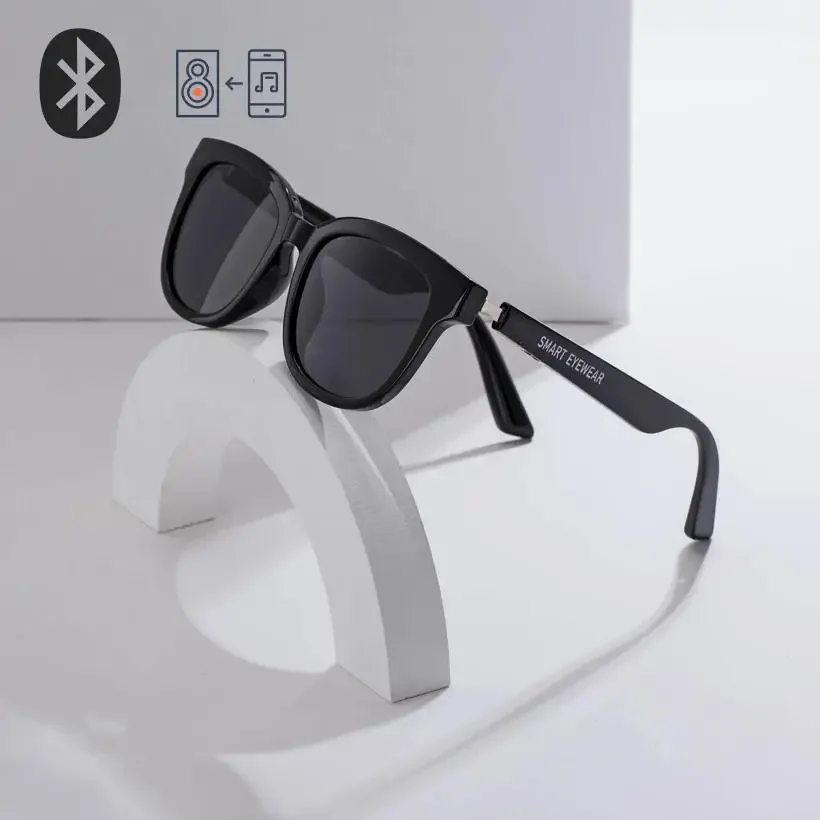 Factory wholesaleSmart eyewear Bone Conduction Earphone Glasses with Speaker Wireless Smart Audio Headphone TWS Sunglasses