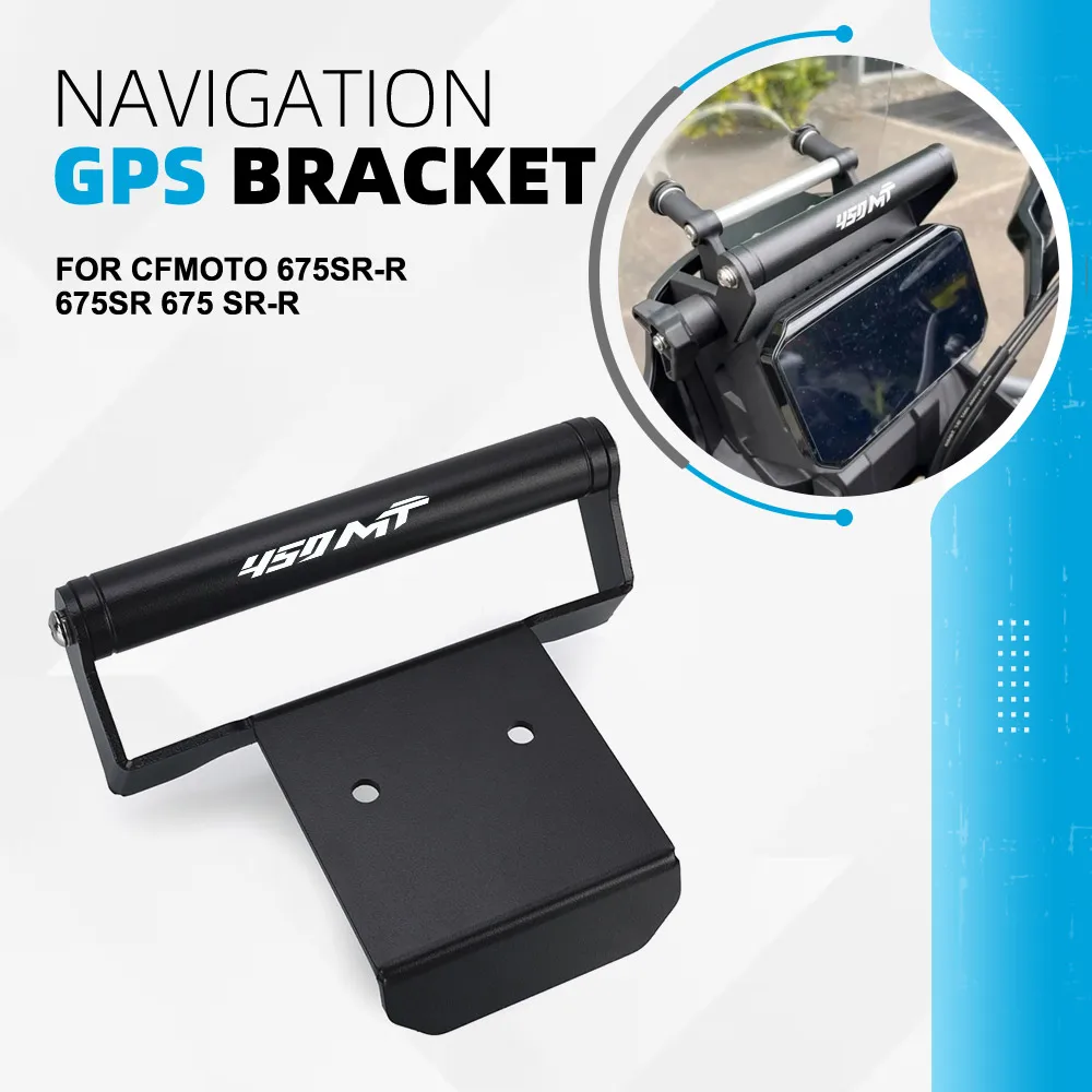 

GPS Mounting Bracket For CFMOTO IBEX 450 MT 2024 2025 450MT IBEX450 MT450 Motorcycle Phone Navigation Bracket Cellphone Holder