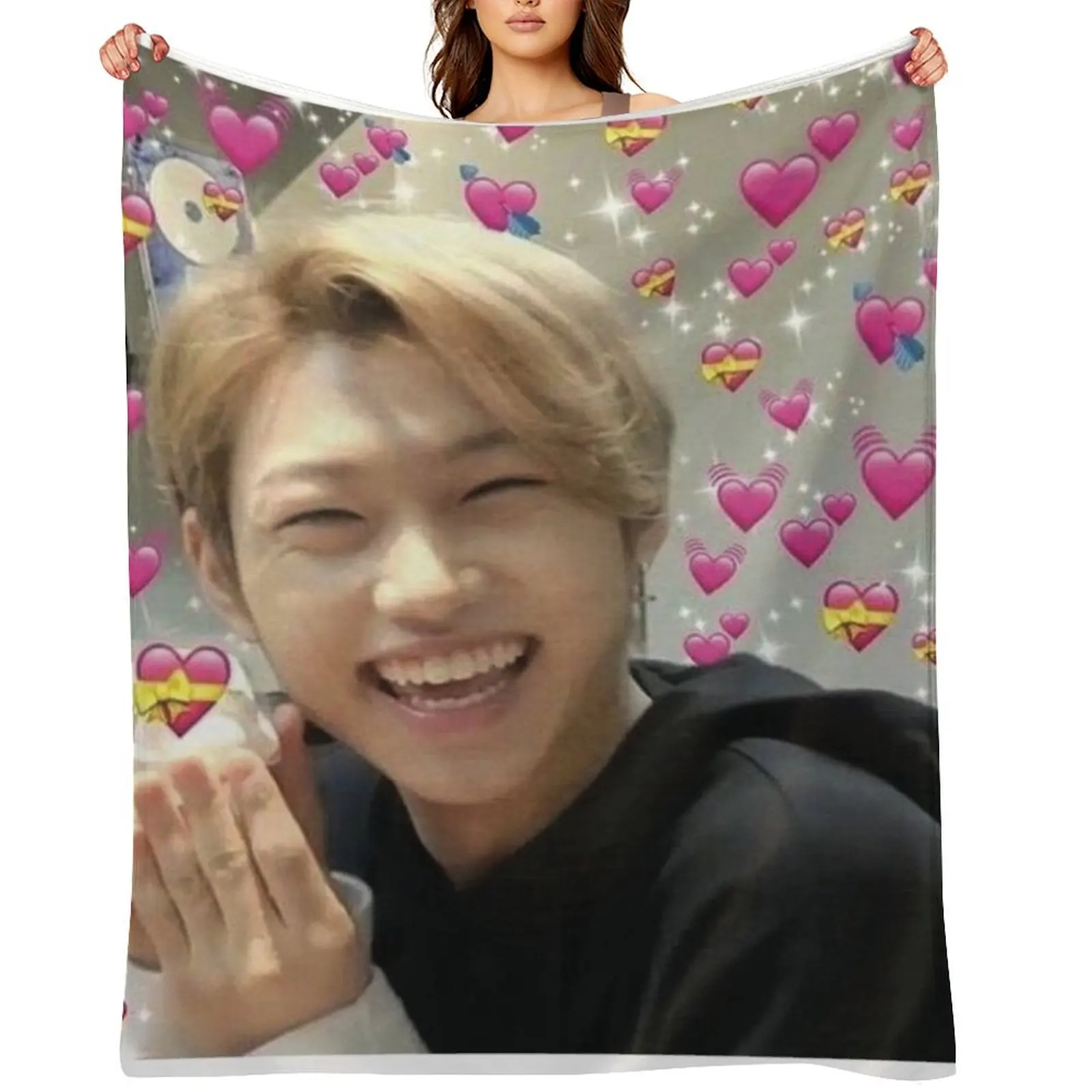 

Felix heart meme Throw Blanket halloween Multi-Purpose valentine gift ideas Tourist Blankets