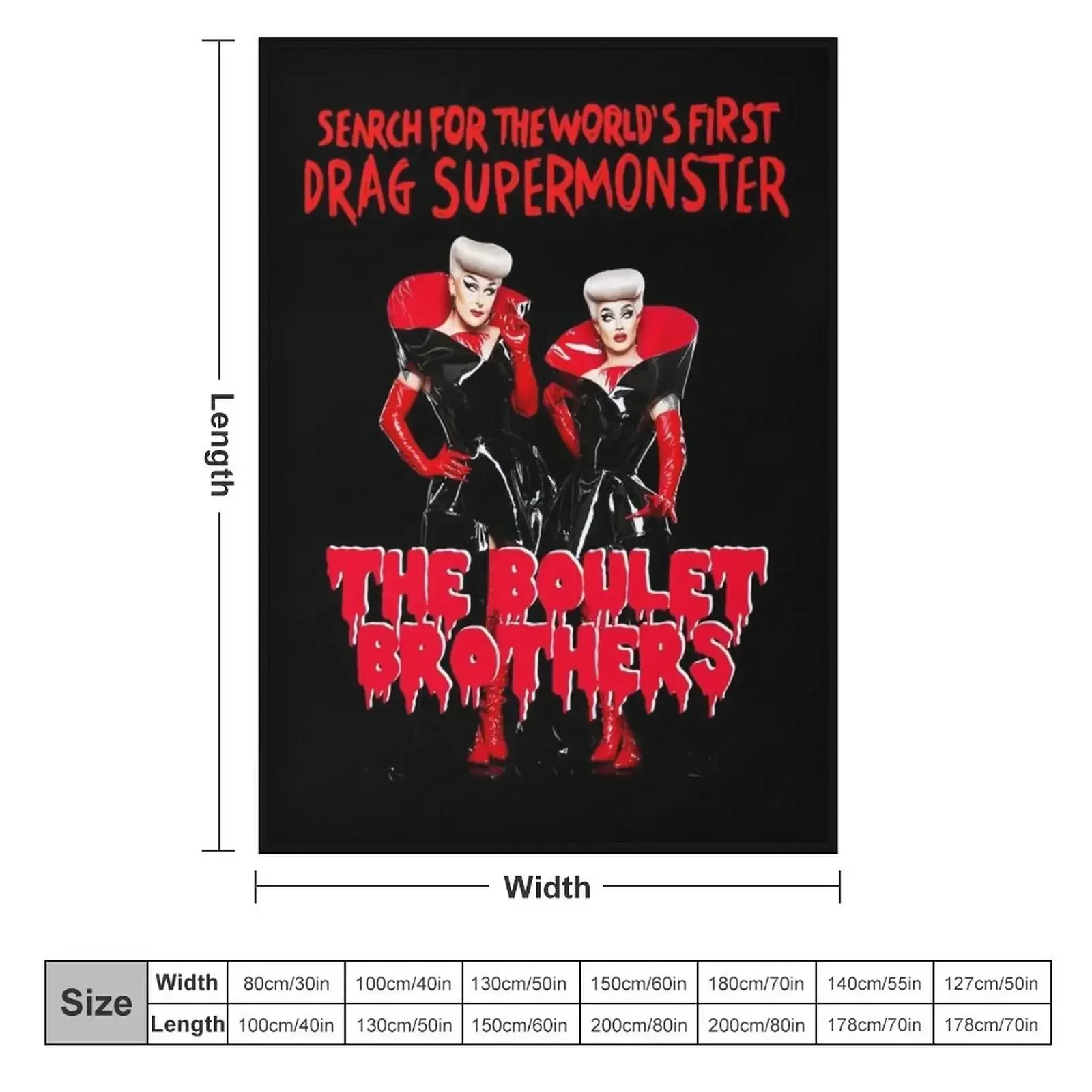 The Boulet Brothers Dragula Throw Blanket Custom Bed covers Tourist warm winter Blankets