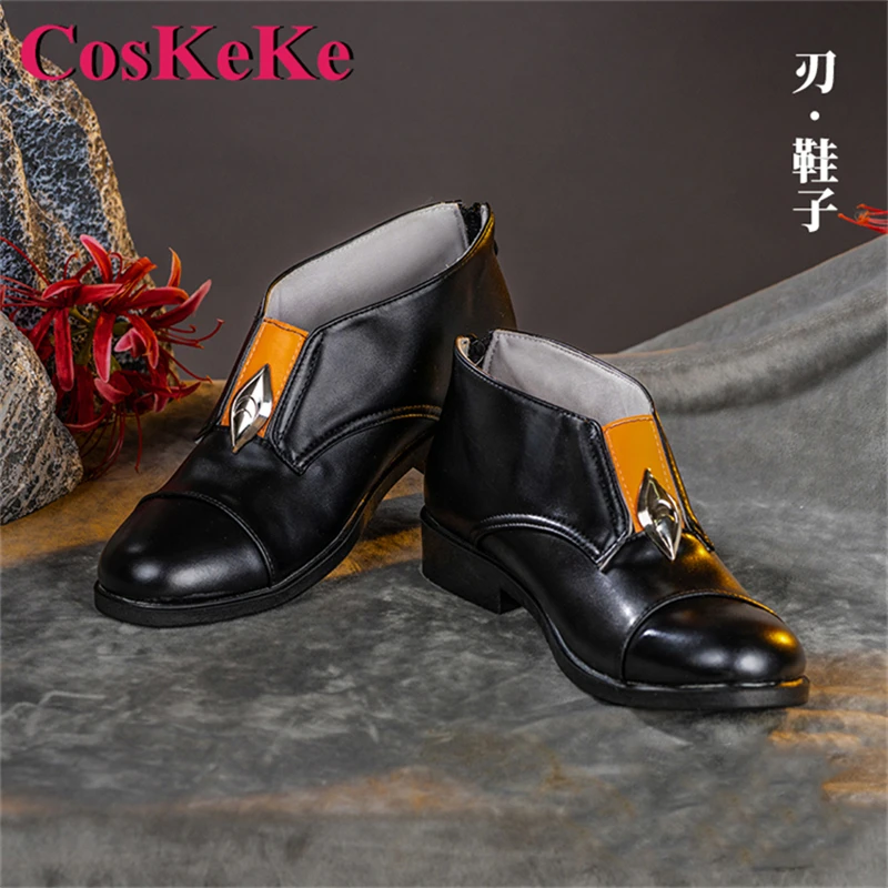 CosKeKe Dan Heng/Blade Shoes Cosplay Anime Game Honkai: Star Rail Fashion Short Tube Party Role Play Accessories