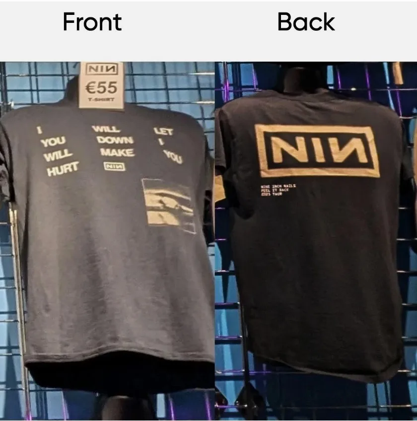 HOT!!!Nine Inch Nails Peel It Back Tour 2025 Merch T-shirt All Size S-3XL