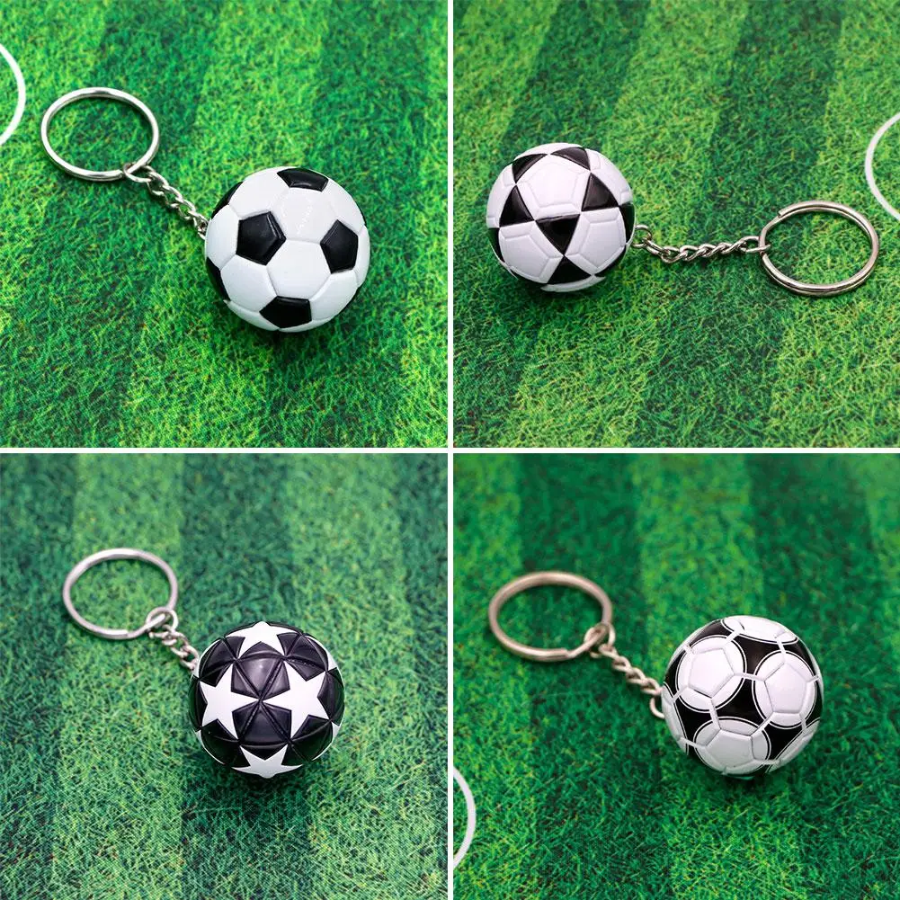 1PCS European Football Imitation Leather Souvenir Keychain Keyring Match Fashion Pendant Ball Phone Fans Souvenir G3B8