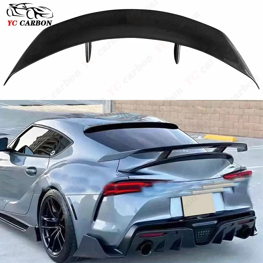 

For Toyota Supra GR A90 A91 MK5 carbon fiber spoiler rear wing trunk wing splitter racing rear wing A style body kit