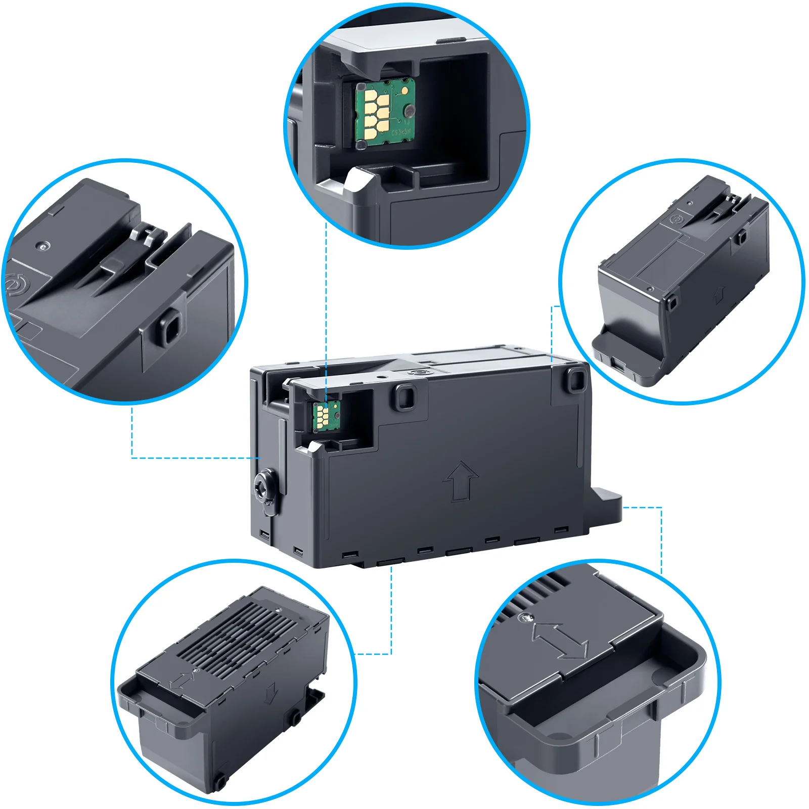 C9345 Maintenance Box It Is Equipped With a Stable Chip for Epson EcoTank Pro ET-5800 ET-5850 ET-5880 ET-16600 ET-16650 Printer
