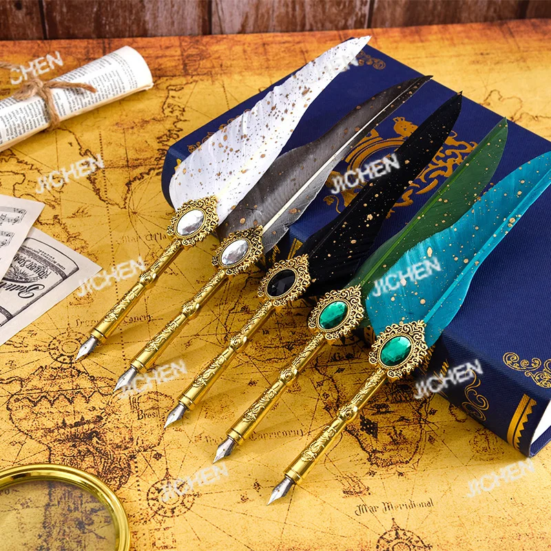 

Neu gem перо перо ручка стекло погружение краска печать открывалка для писем