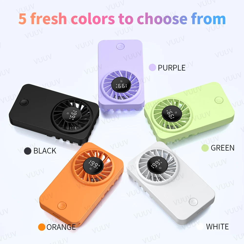Mini Handheld Fan, Portable Mini Pocket Fan with Powerful Airflow, 2000mAh Rechargeable Personal Fan with Lanyard for Travel